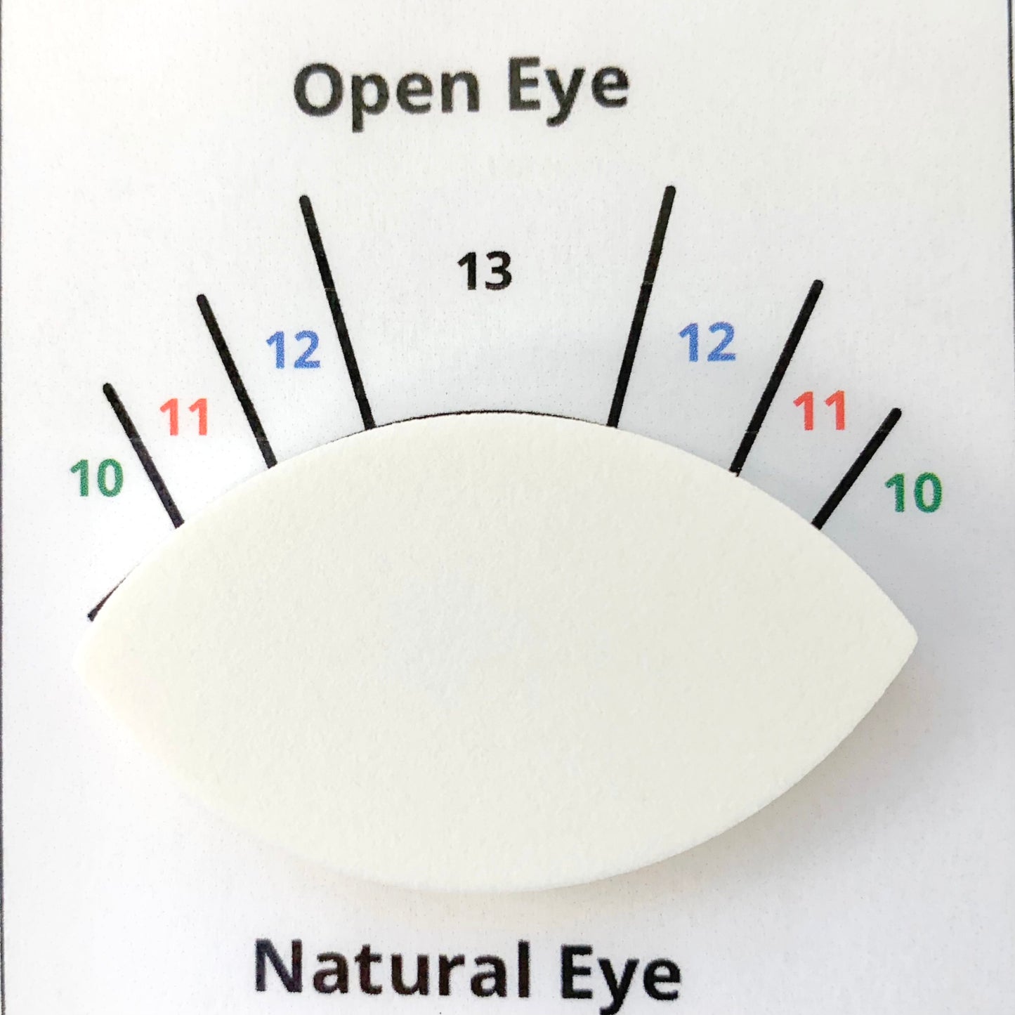1 PCS Lash Mapping Dimension Chart