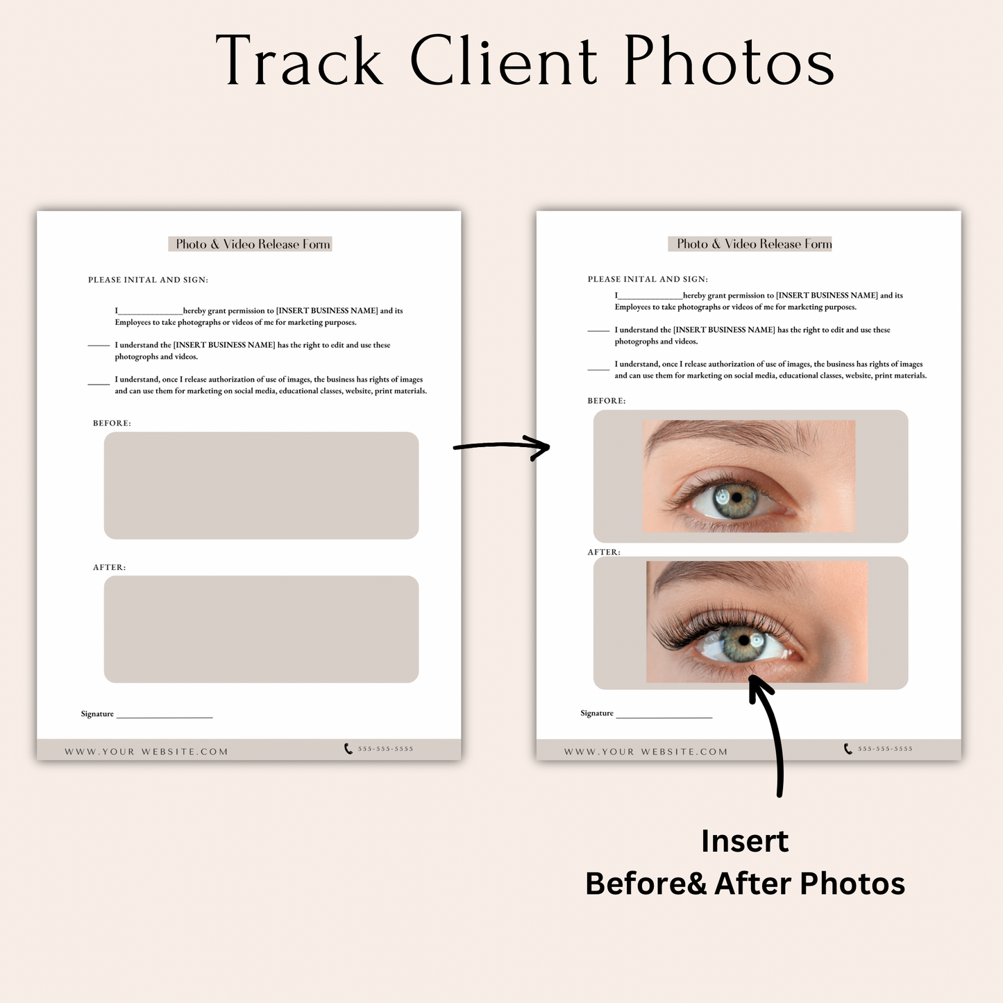 Eyelash Extension Client Forms